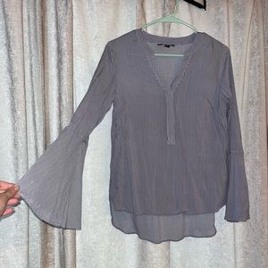 Blue Pin Stripe Blouse